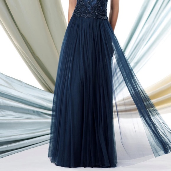 Montage by MonCheri beaded bodice strapless tulle gown - Picture 3 of 10